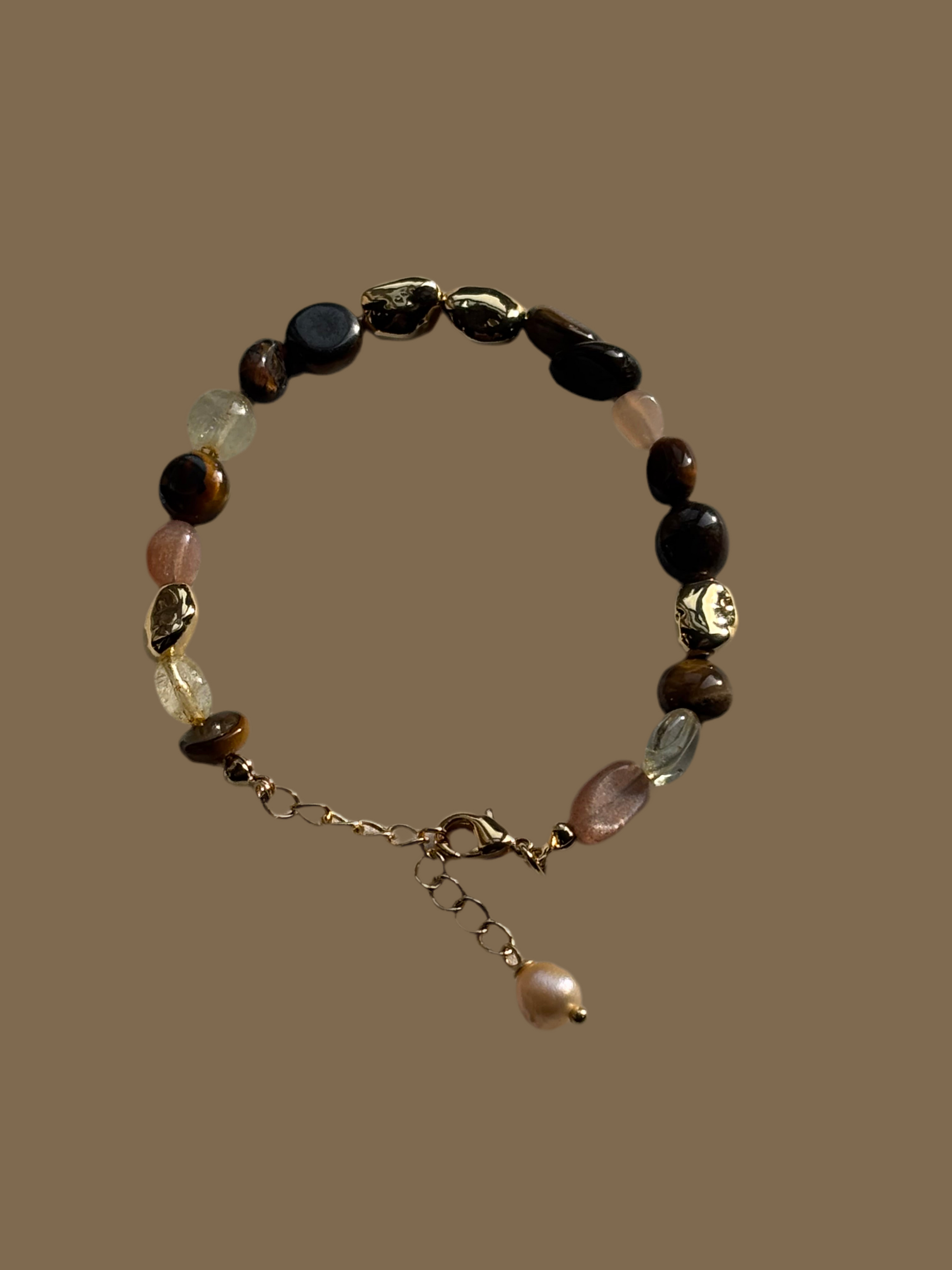 Gemstone & Pearl Drop Bracelet